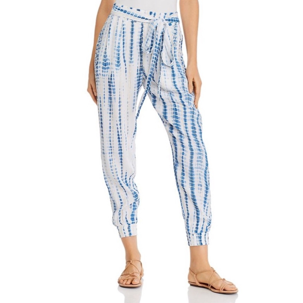 Revolve HEMANT & NANDITA Blue and White Tie-Dye Joggers